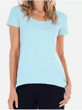 Fresh Produce Swimming Blue Kimmi Scoop Neck Short Sleeve Tee